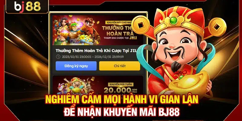 Nghiêm cấm mọi hành vi gian lận để nhận khuyến mãi KUBET